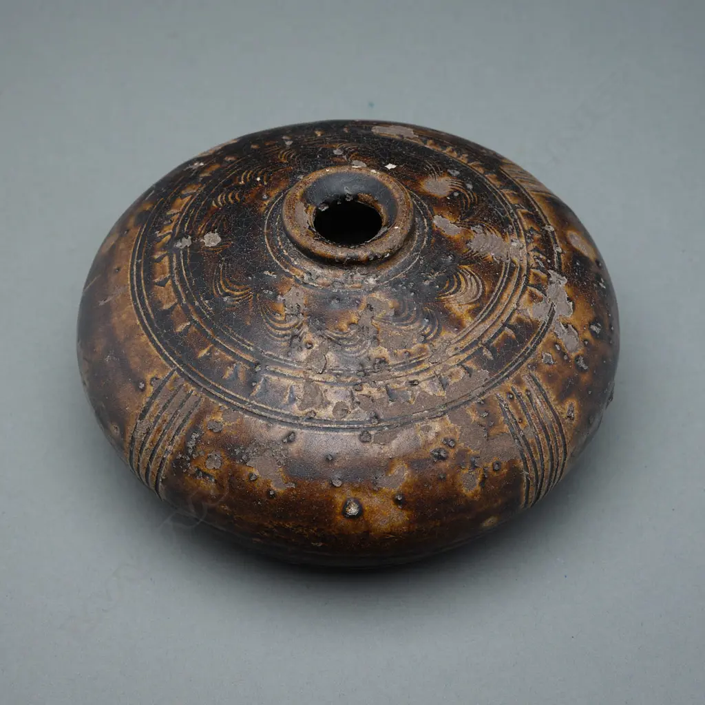 #Stoneware bottle – Khmer – c.11thC Image 1++